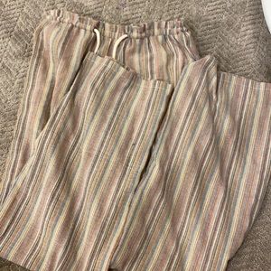 Striped Straight Leg Pants